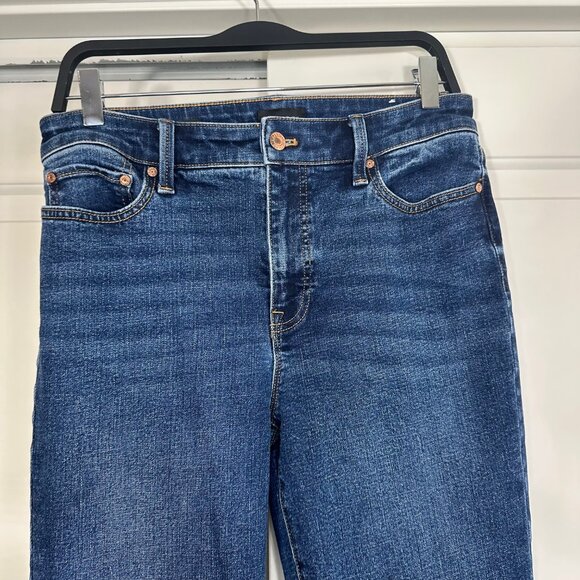 Talbots Barely Boot Jeans in Emma Dark Wash 8 - Picture 7 of 13